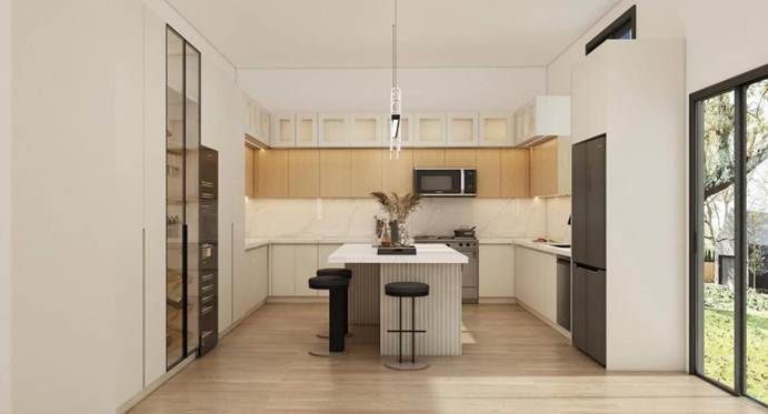 Two-Tone kitchen cabinet